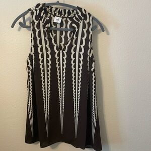 Cabi top 2023 special edition dark brown cream size M NWOT Style #4606